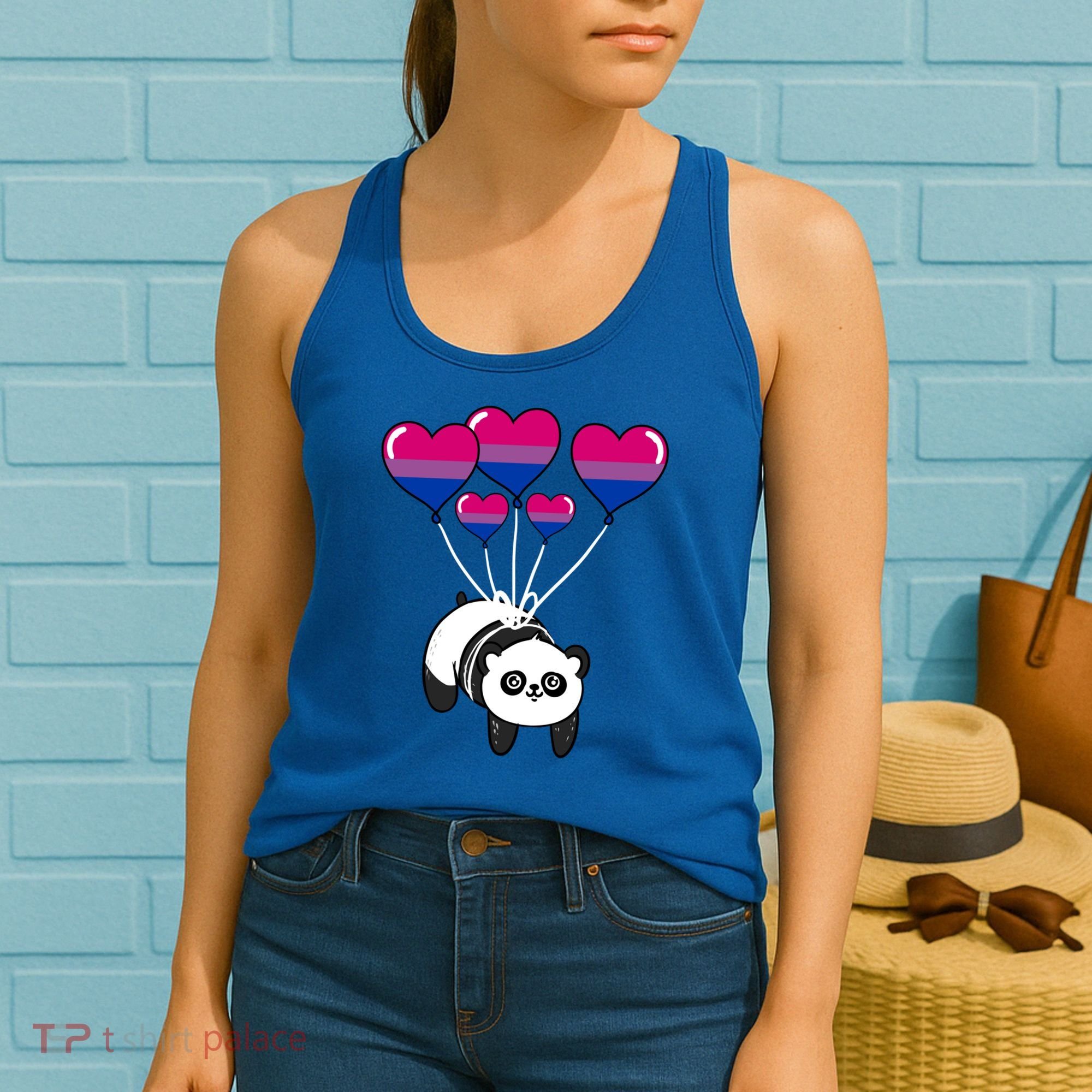 Panda Bisexual Pride Gift Women's Tank Top