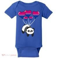 Panda Bisexual Pride Gift Baby Bodysuit thumb 0