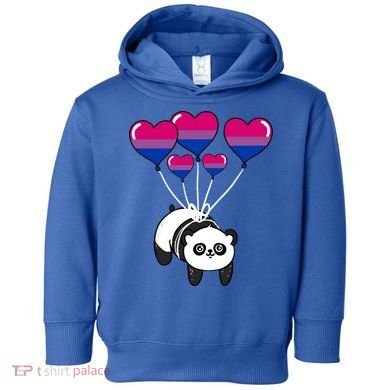Panda Bisexual Pride Gift Toddler Hoodie