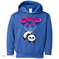 Panda Bisexual Pride Gift Toddler Hoodie thumb 0