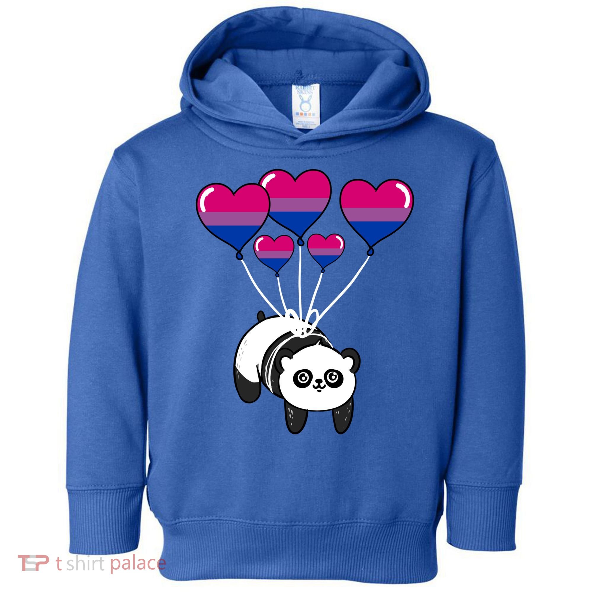 Panda Bisexual Pride Gift Toddler Hoodie