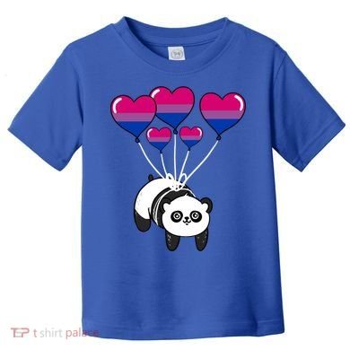 Panda Bisexual Pride Gift Toddler T-Shirt