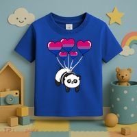 Panda Bisexual Pride Gift Toddler T-Shirt thumb 3