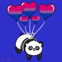 Panda Bisexual Pride Gift Visor thumb 3