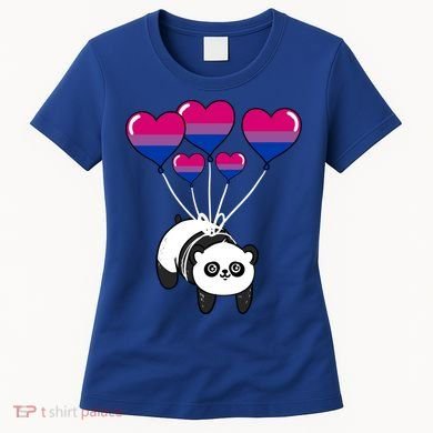 Panda Bisexual Pride Gift Women's T-Shirt