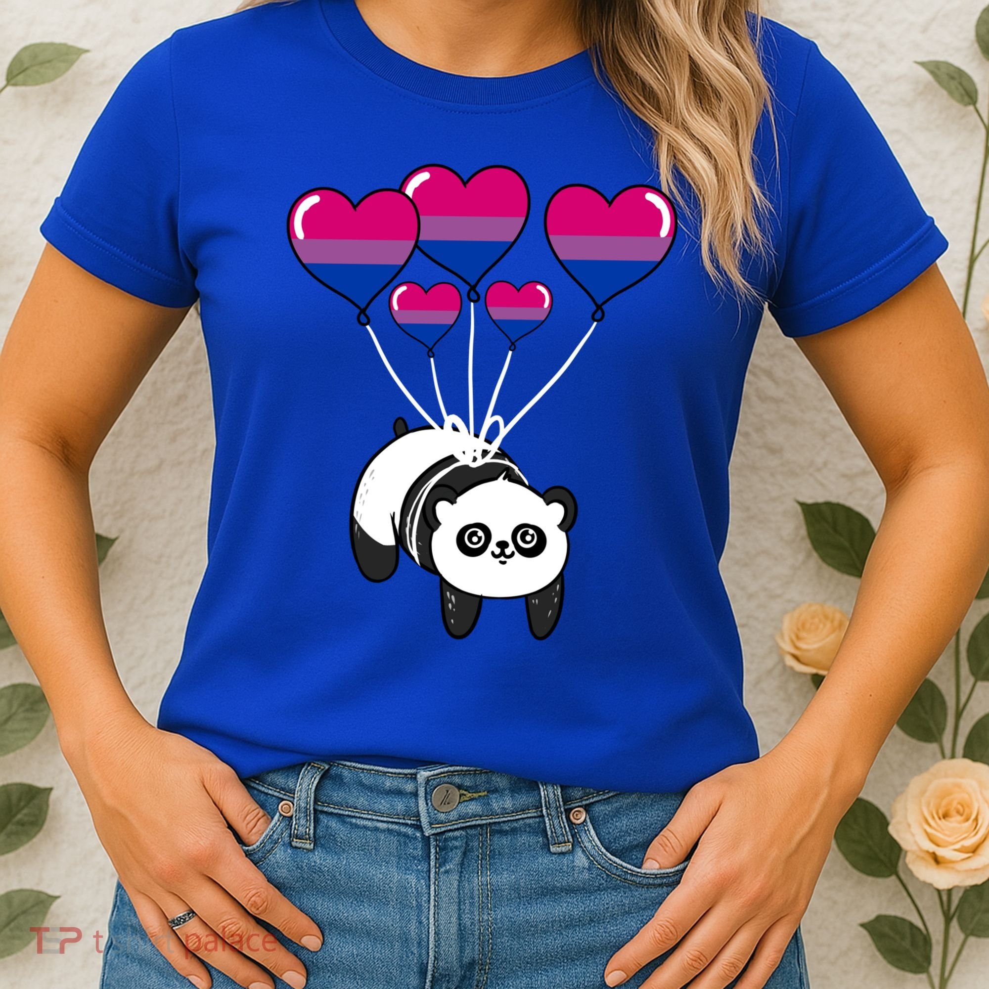 Panda Bisexual Pride Gift Women's T-Shirt
