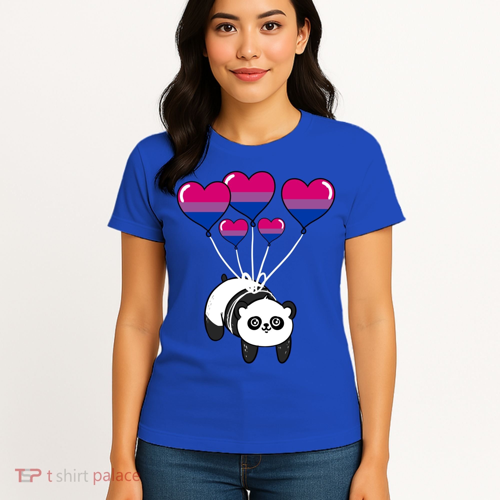 Panda Bisexual Pride Gift Women's T-Shirt