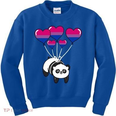 Panda Bisexual Pride Gift Kids Sweatshirt