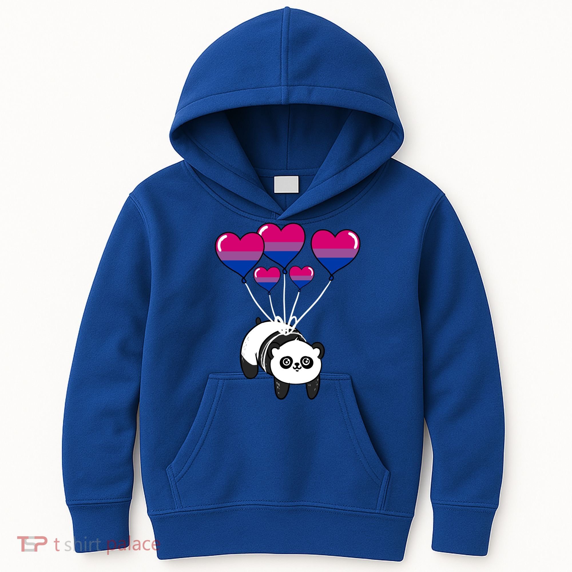 Panda Bisexual Pride Gift Kids Hoodie