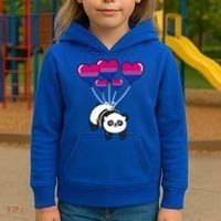 Panda Bisexual Pride Gift Kids Hoodie thumb 3