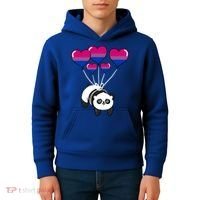 Panda Bisexual Pride Gift Kids Hoodie thumb 4
