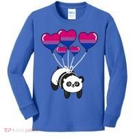 Panda Bisexual Pride Gift Kids Long Sleeve Shirt thumb 0