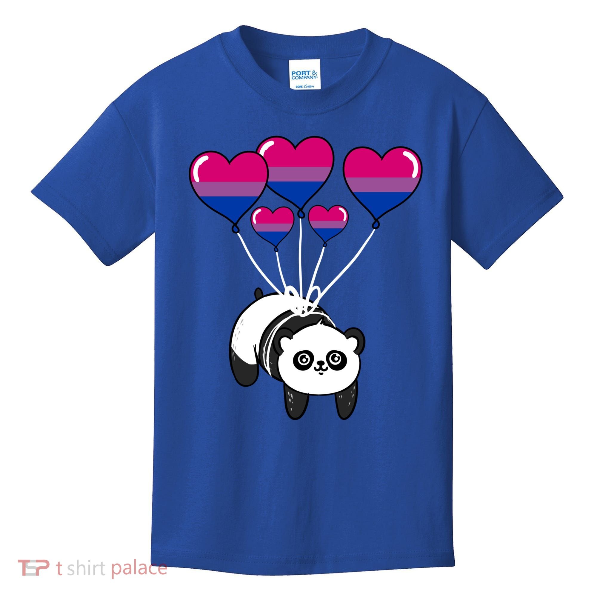 Panda Bisexual Pride Gift Kids T-Shirt