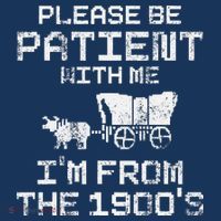 Please Be Patient With Me IM From The 1900S Funny Saying Women's Hoodie thumb 2
