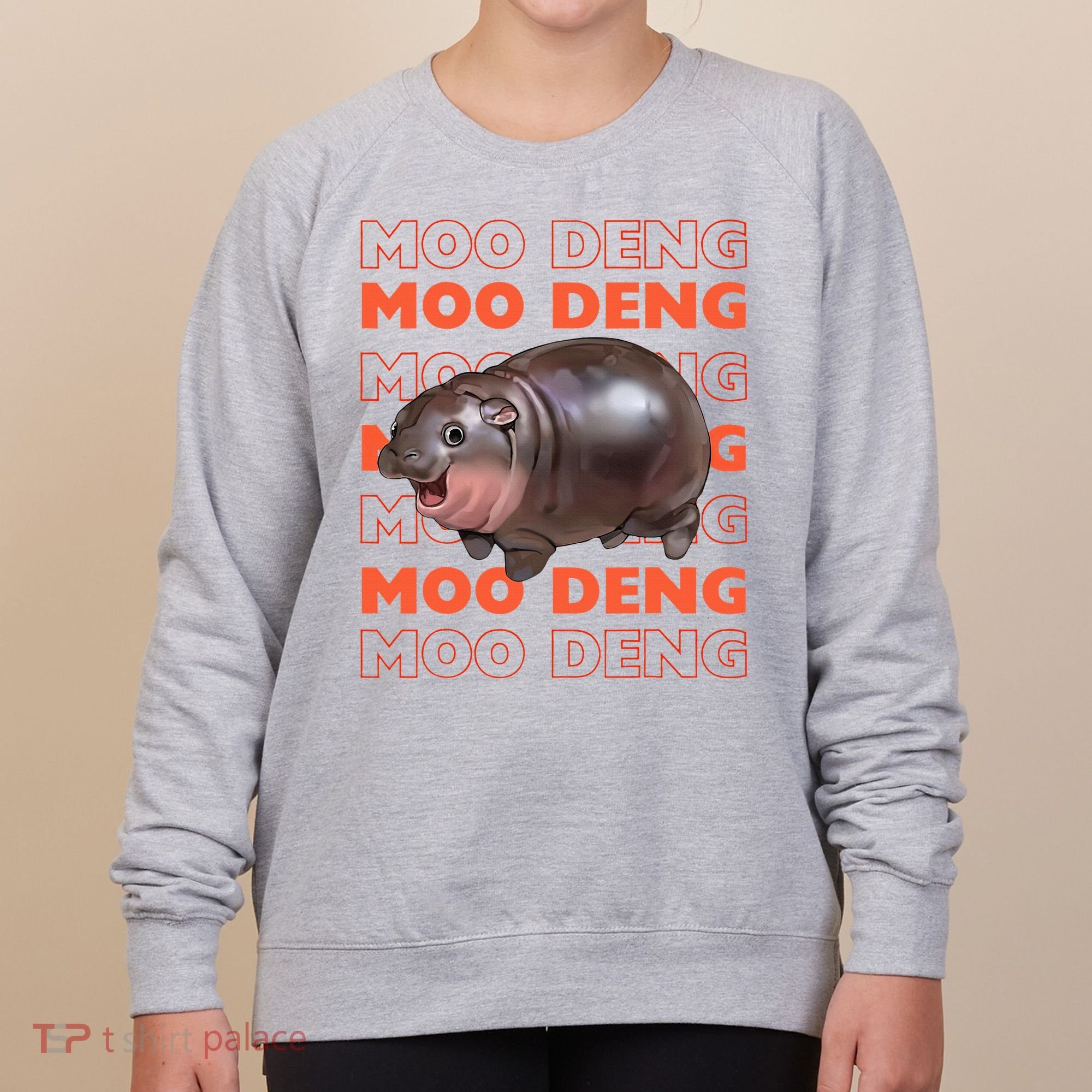 Pygmy Bouncy Pig In Thai Costume Moo Deng Women's Sweatshirt