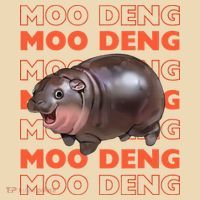 Pygmy Bouncy Pig In Thai Costume Moo Deng Tote Bag thumb 4