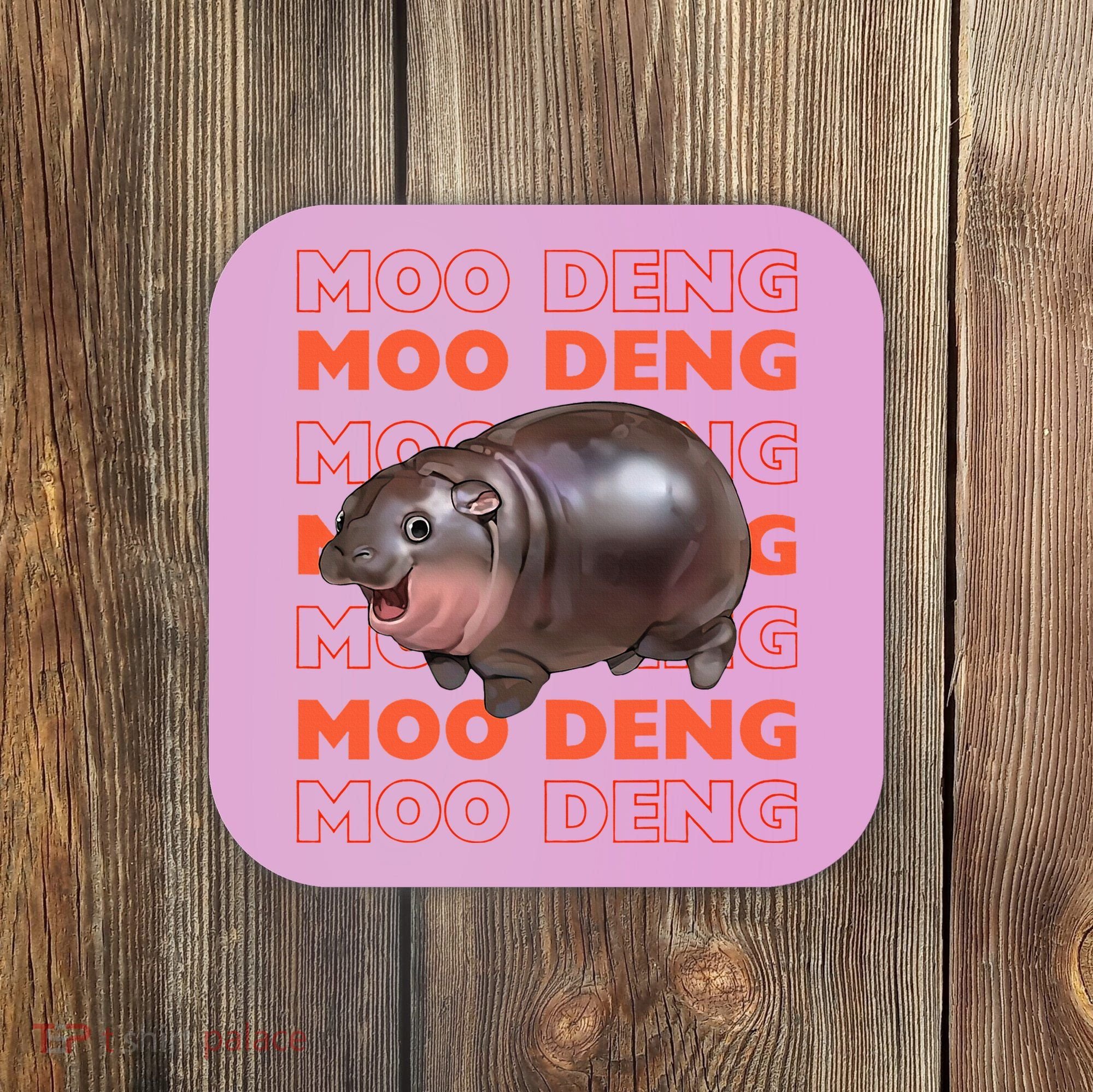 Pygmy Bouncy Pig In Thai Costume Moo Deng Coaster