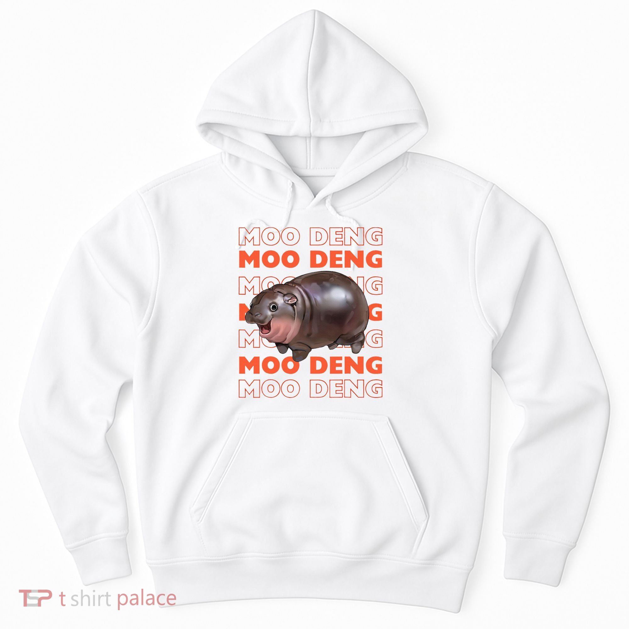 Pygmy Bouncy Pig In Thai Costume Moo Deng Hoodie