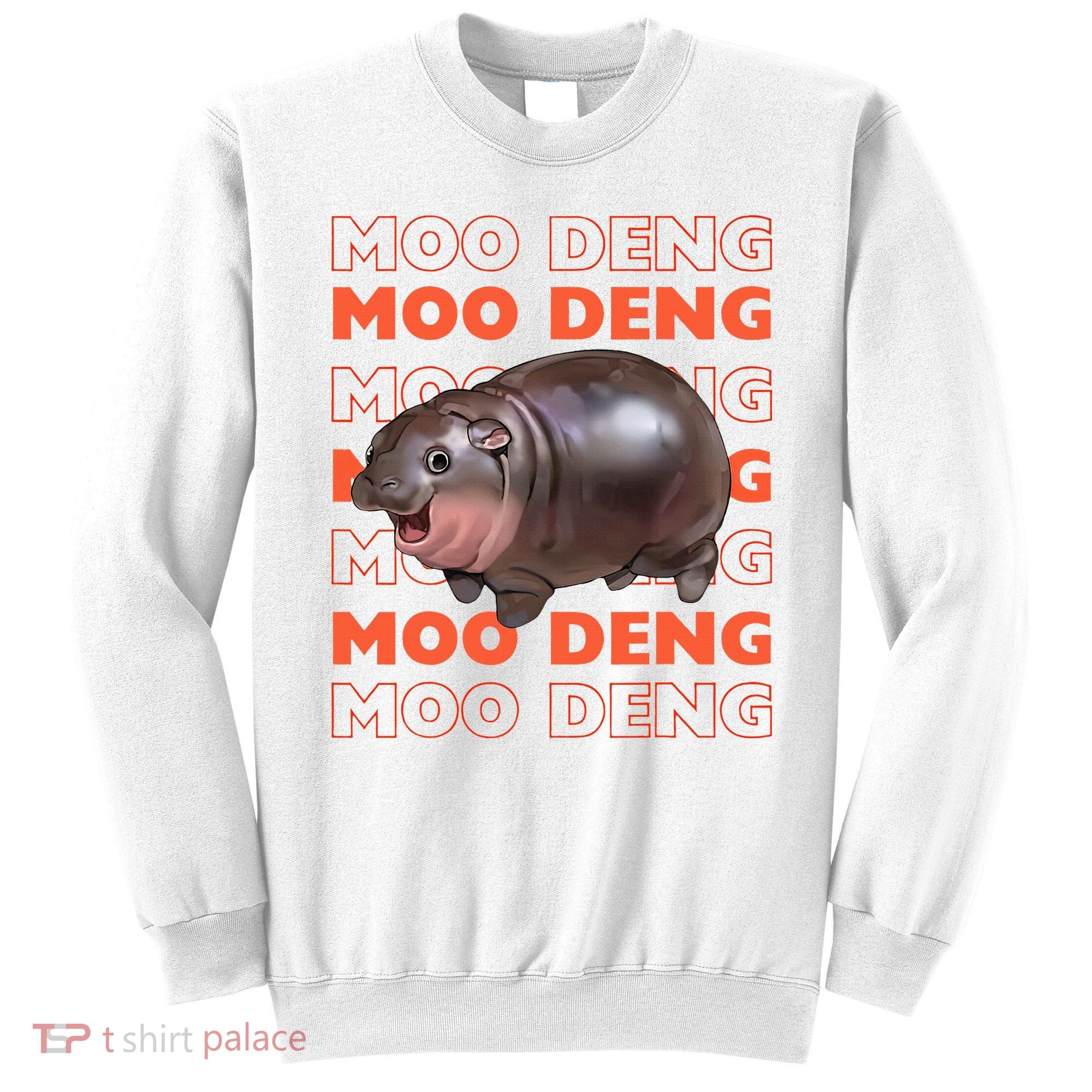 Pygmy Bouncy Pig In Thai Costume Moo Deng Sweatshirt