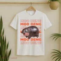 Pygmy Bouncy Pig In Thai Costume Moo Deng T-Shirt thumb 2