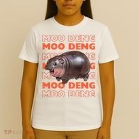 Pygmy Bouncy Pig In Thai Costume Moo Deng T-Shirt thumb 4