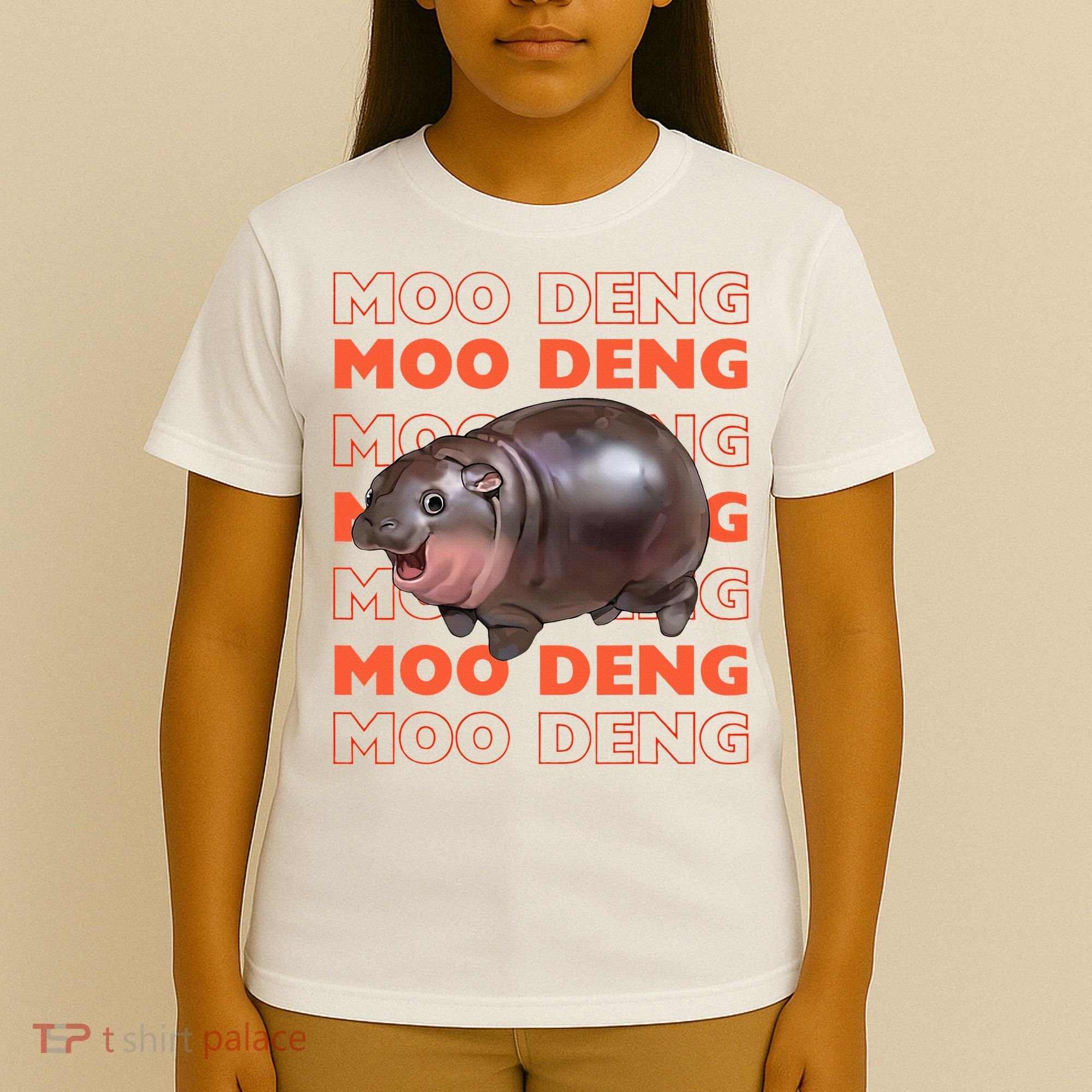 Pygmy Bouncy Pig In Thai Costume Moo Deng T-Shirt
