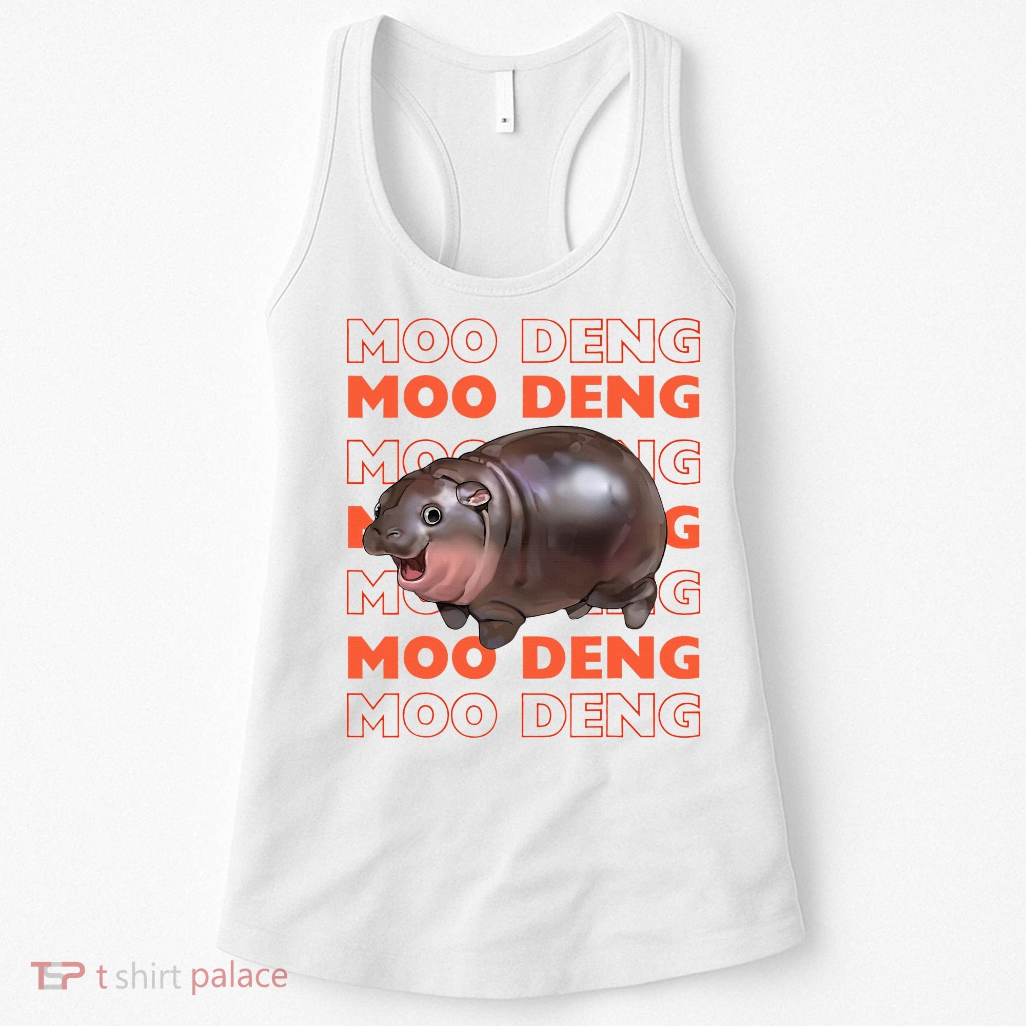 Pygmy Bouncy Pig In Thai Costume Moo Deng Women's Tank Top