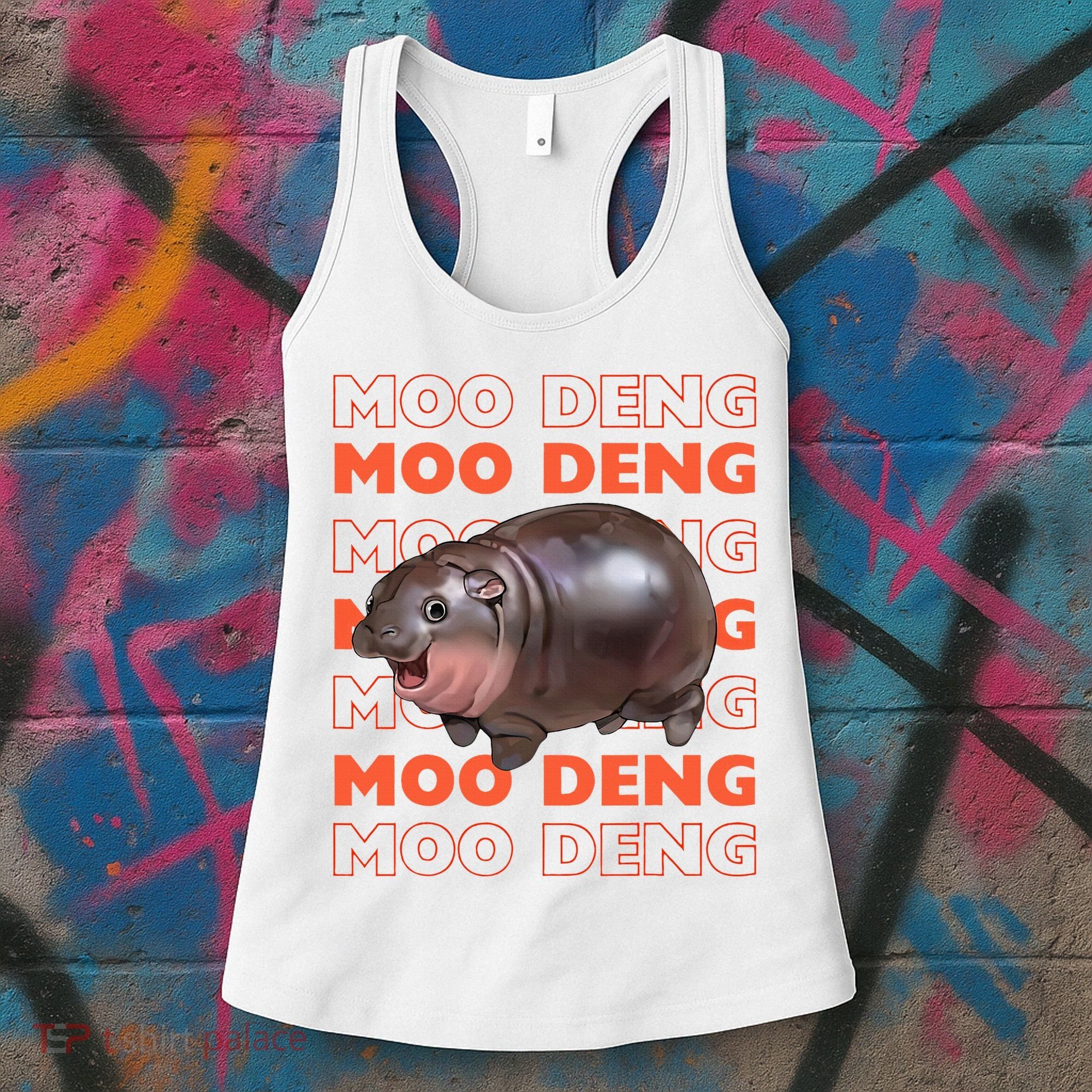 Pygmy Bouncy Pig In Thai Costume Moo Deng Women's Tank Top