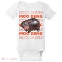 Pygmy Bouncy Pig In Thai Costume Moo Deng Baby Bodysuit thumb 0