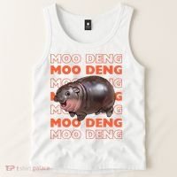 Pygmy Bouncy Pig In Thai Costume Moo Deng Tank Top thumb 2