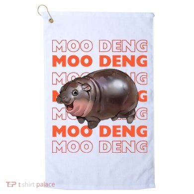 Pygmy Bouncy Pig In Thai Costume Moo Deng Golf Towel