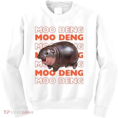 Pygmy Bouncy Pig In Thai Costume Moo Deng Kids Sweatshirt