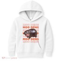 Pygmy Bouncy Pig In Thai Costume Moo Deng Kids Hoodie thumb 0