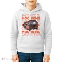 Pygmy Bouncy Pig In Thai Costume Moo Deng Kids Hoodie thumb 4