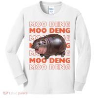 Pygmy Bouncy Pig In Thai Costume Moo Deng Kids Long Sleeve Shirt thumb 0