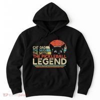 Pickle Ball Player Cat Dad Man Myth Pickleball Legend Hoodie thumb 0