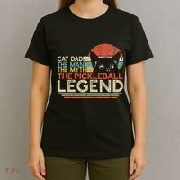 Pickle Ball Player Cat Dad Man Myth Pickleball Legend T-Shirt thumb 4