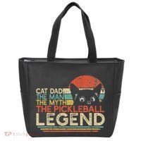 Pickle Ball Player Cat Dad Man Myth Pickleball Legend Tote Bag thumb 0