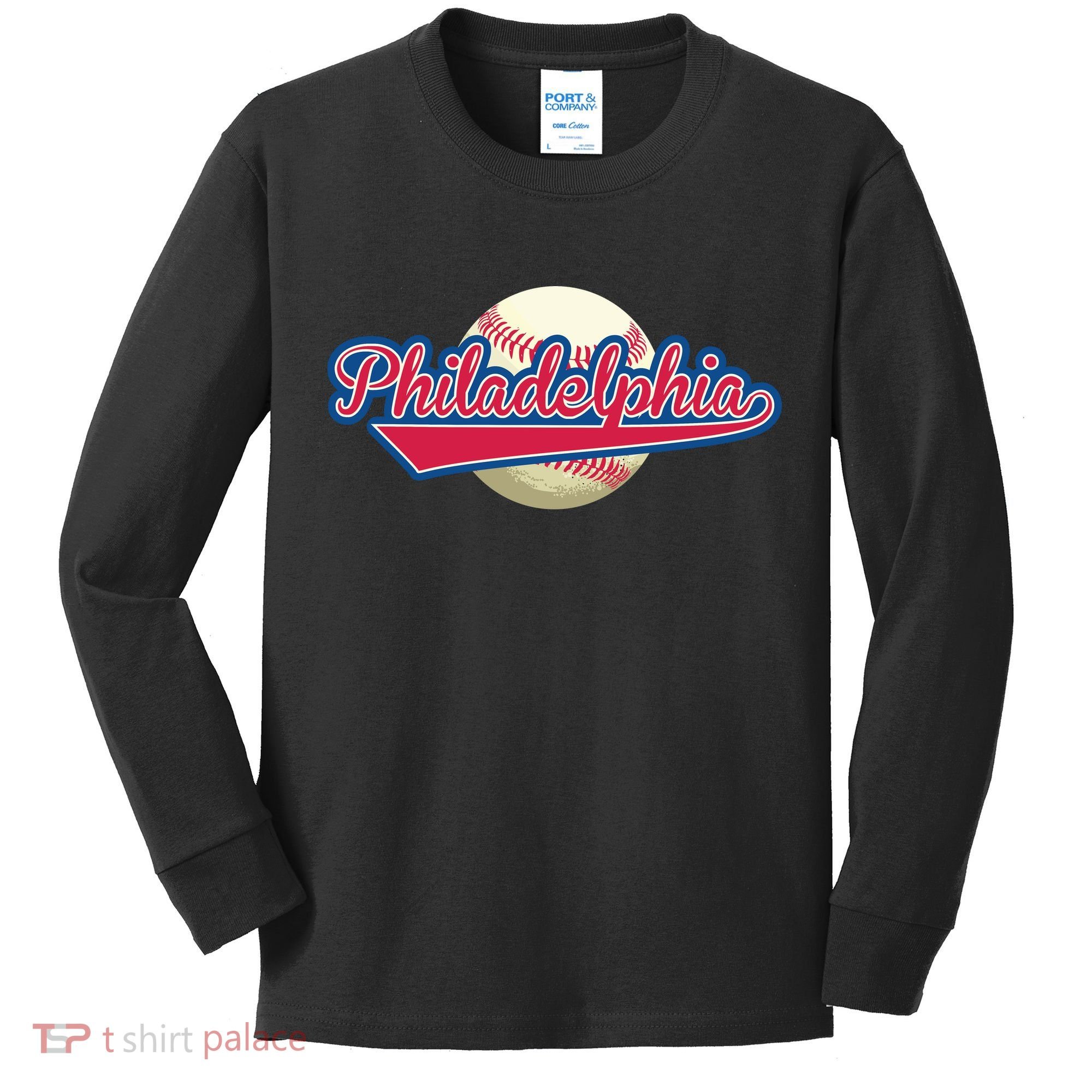 Philadelphia Baseball Kids Long Sleeve Shirt