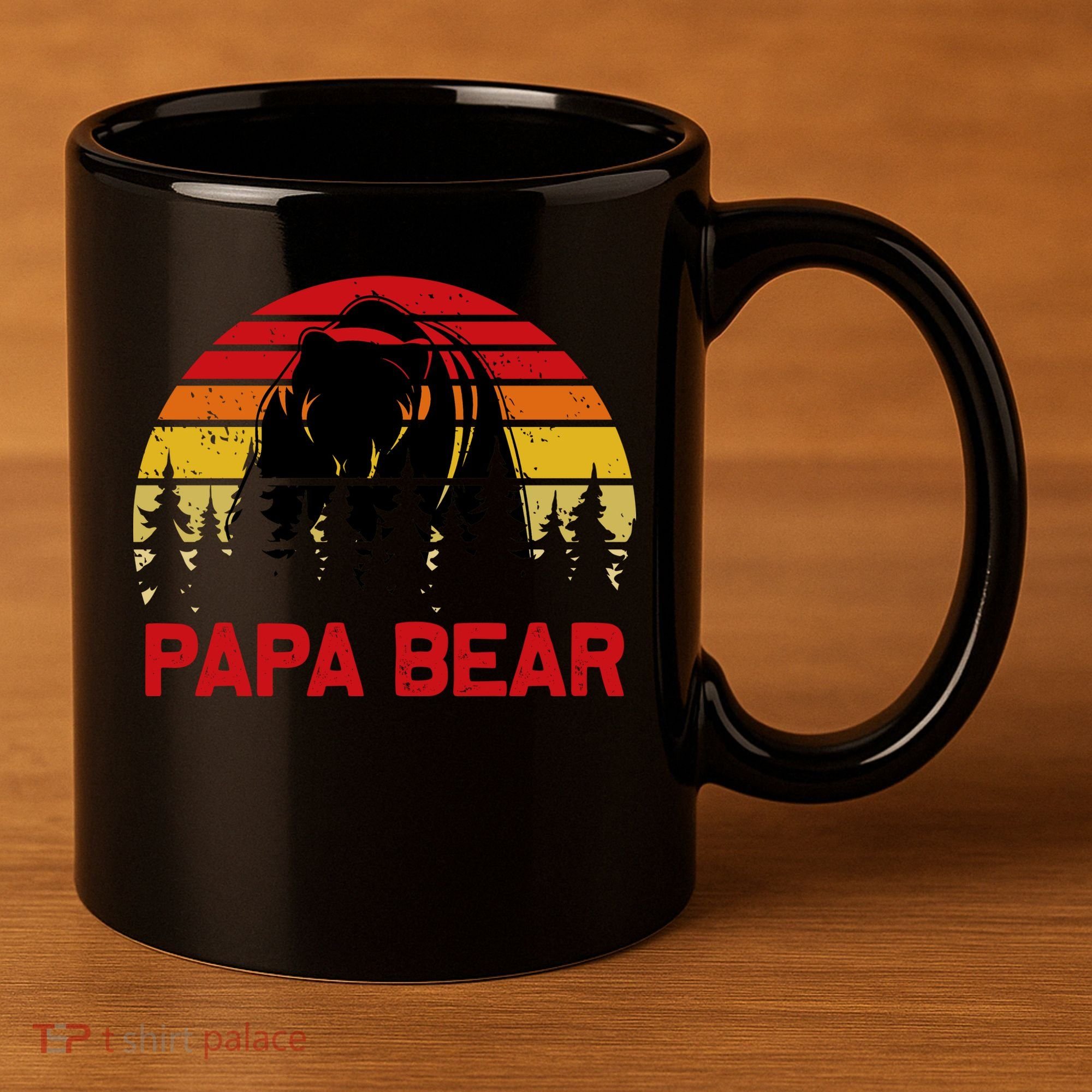 Papa Bear 11oz C Handle Ceramic Mug