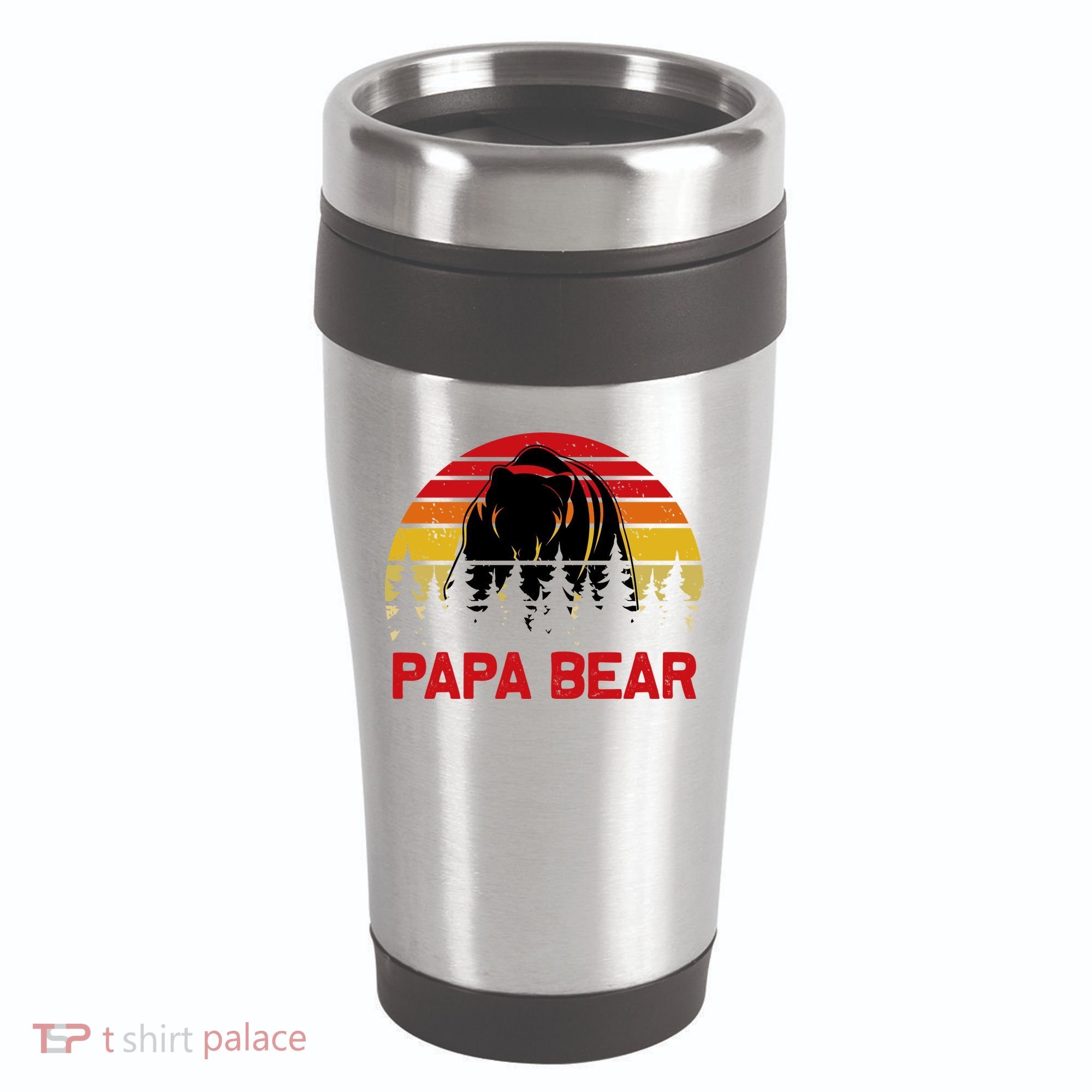 Papa Bear 16oz Travel Tumbler
