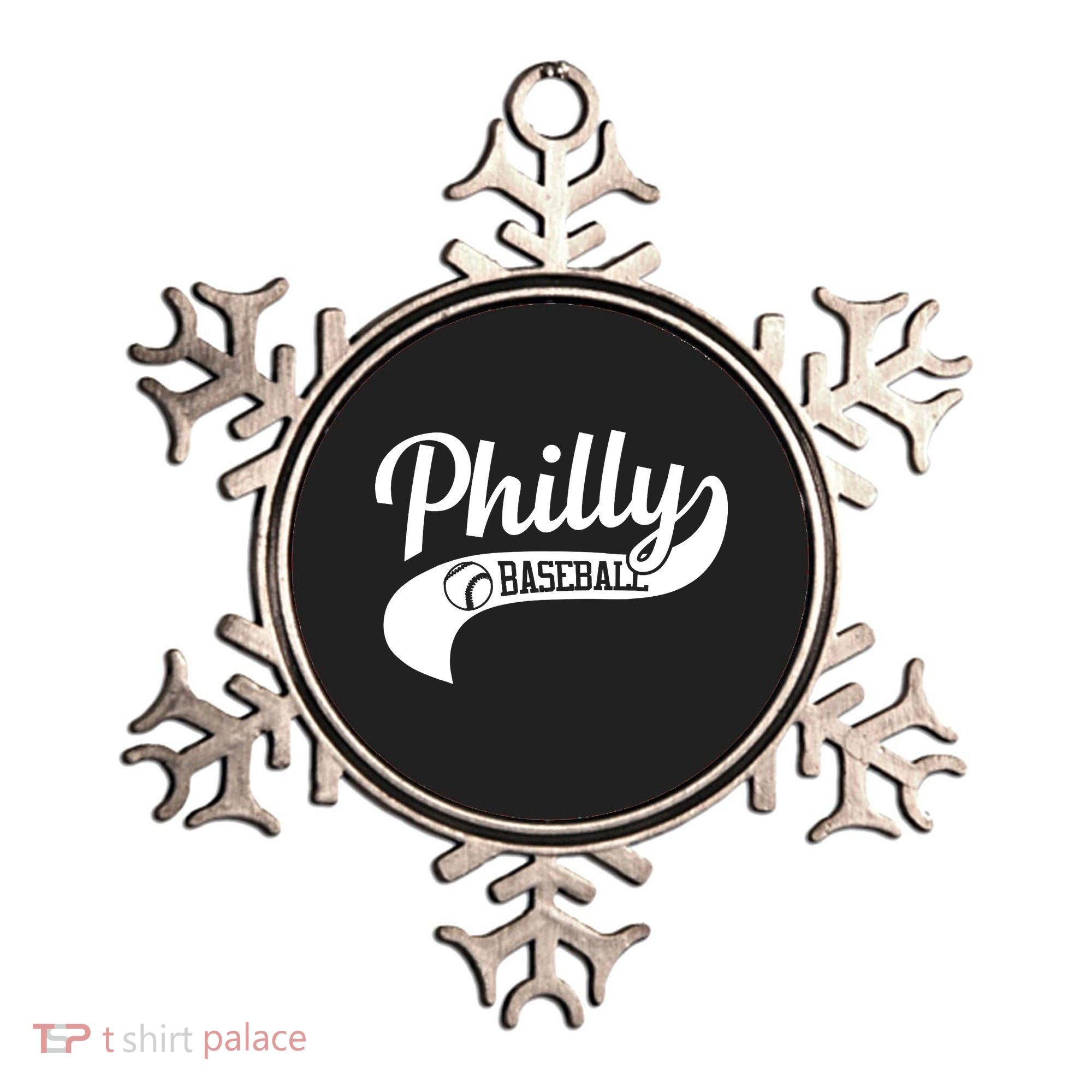 Philly Baseball Player Ornament