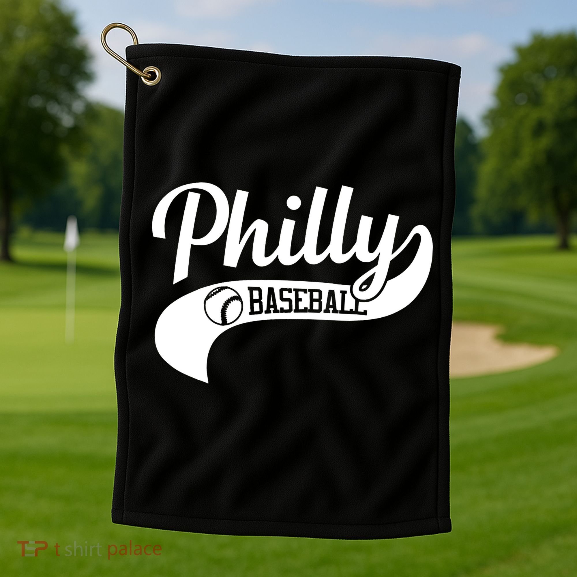 Philly Baseball Player Golf Towel