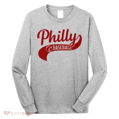 Philly Baseball Player Long Sleeve Shirt