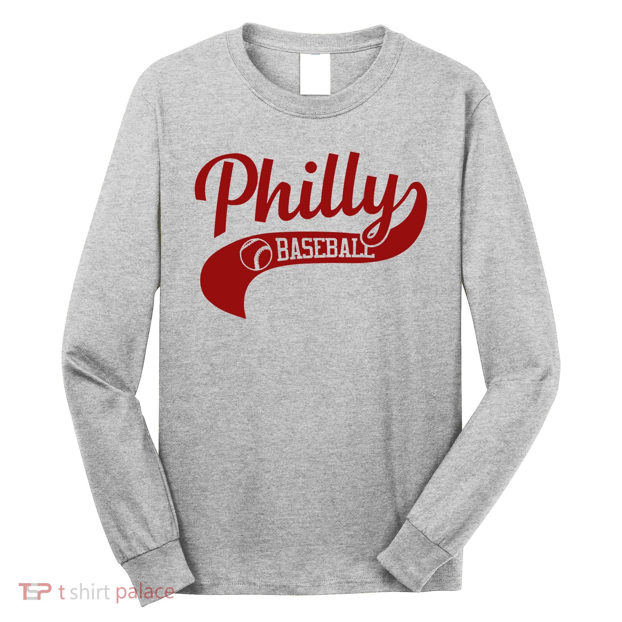 Philly Baseball Player Long Sleeve Shirt