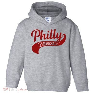 Philly Baseball Player Toddler Hoodie