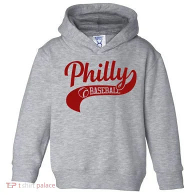 Philly Baseball Player Toddler Hoodie