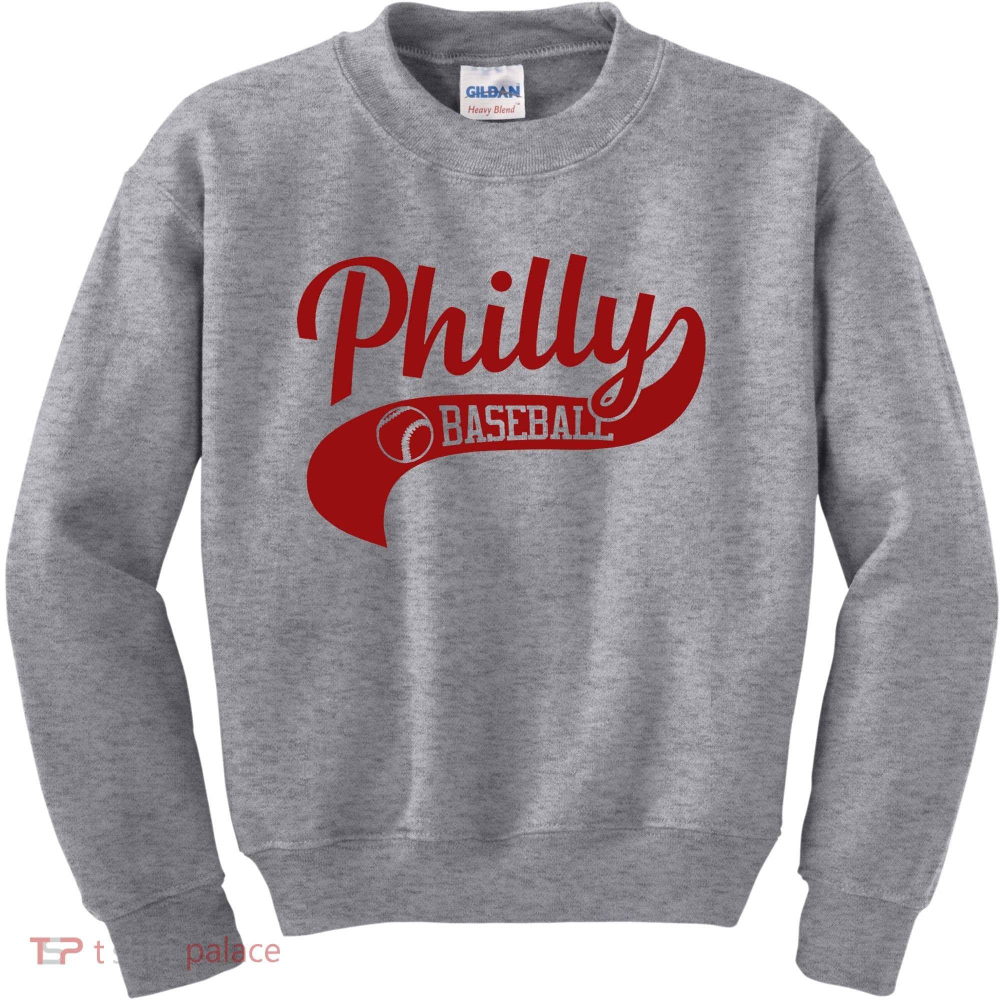 Philly Baseball Player Kids Sweatshirt