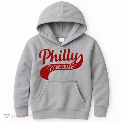 Philly Baseball Player Kids Hoodie