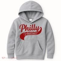 Philly Baseball Player Kids Hoodie thumb 0